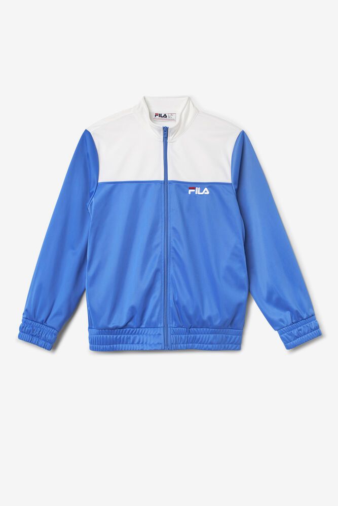 Fila Jacket Womens Blue Mckenna Track - Ireland 37592-MNRW